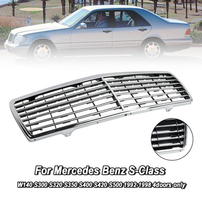Griglia paraurti anteriore cromata Mercedes Benz Classe S W140 1992-1998