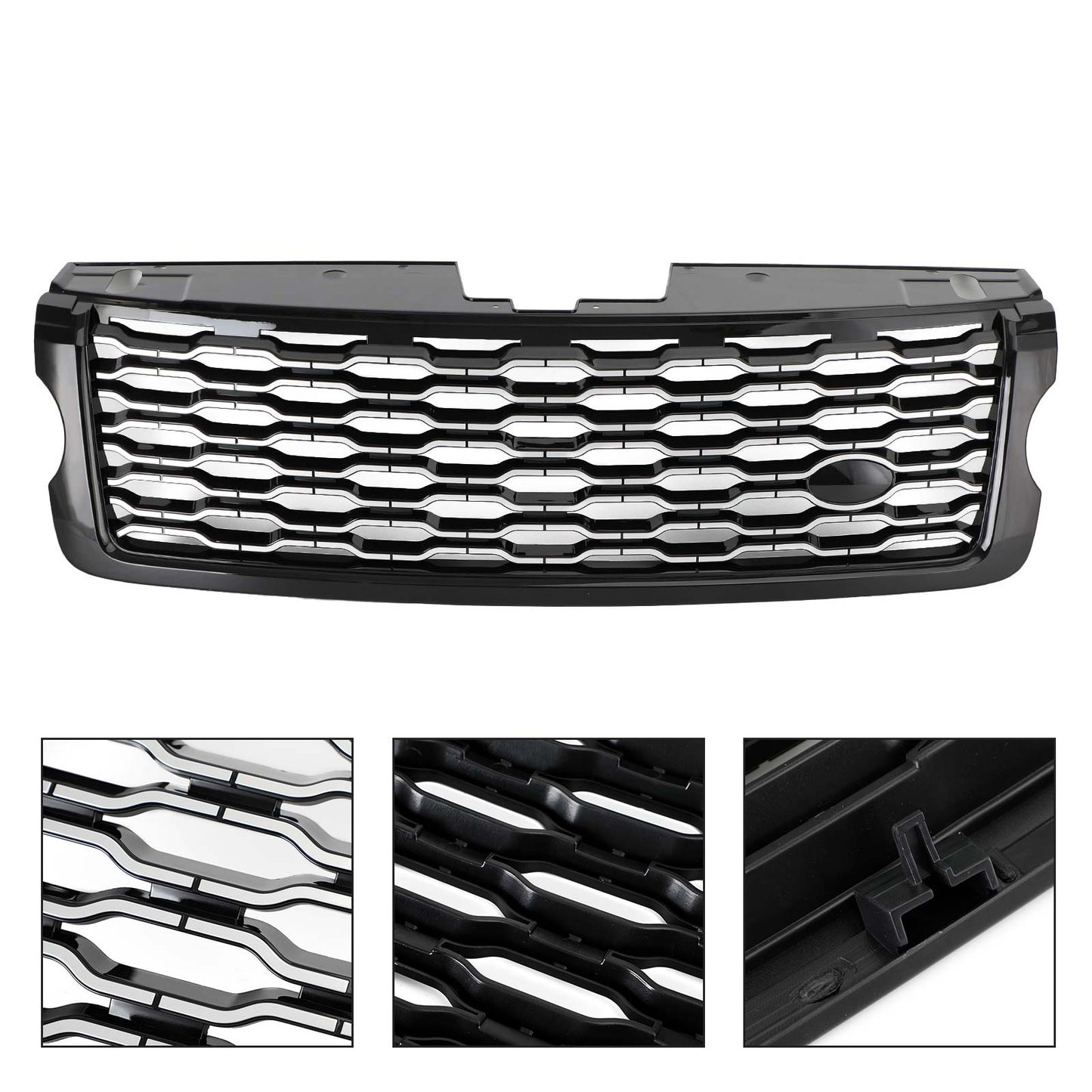 Chrome Front Bumper Upper Grille Per Land Rover Range Rover Vogue L405 2013-2017