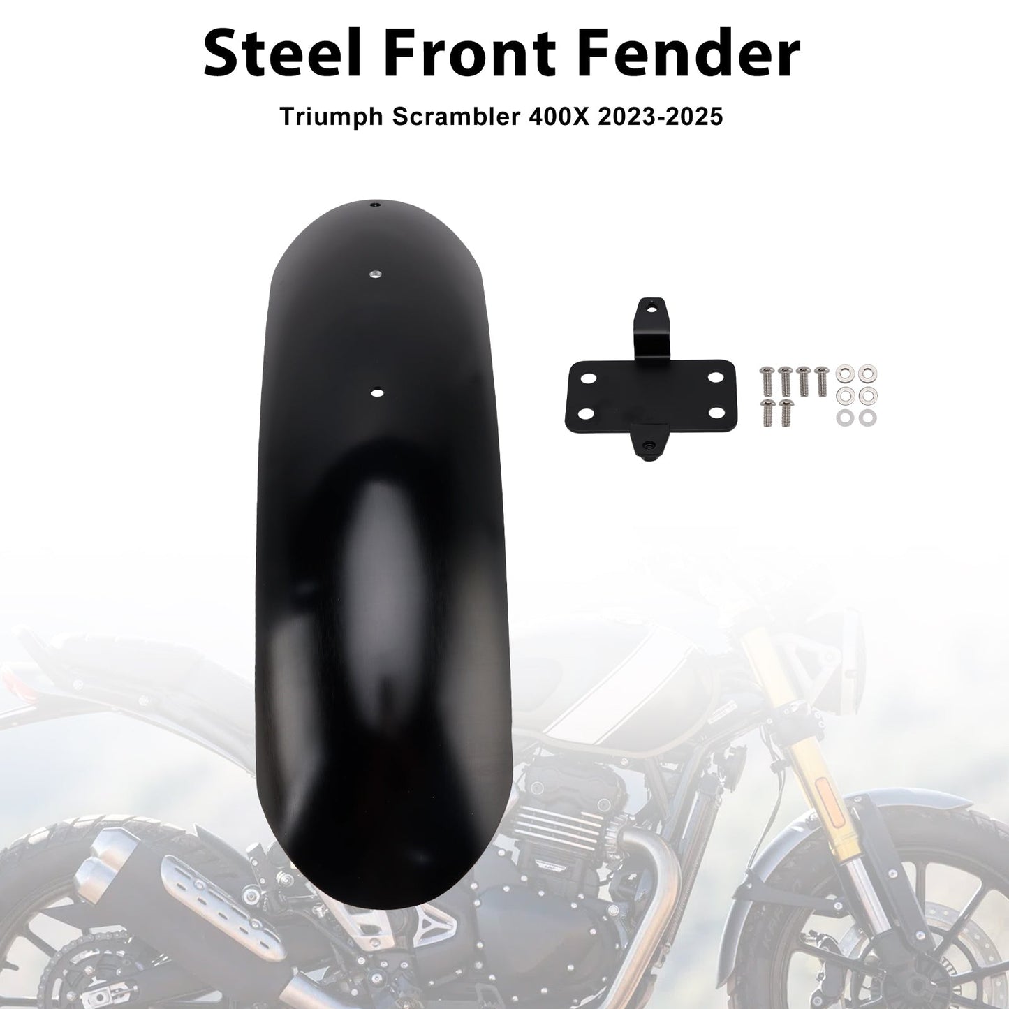 Parafango anteriore in acciaio Scrambler 400X 2023-2025