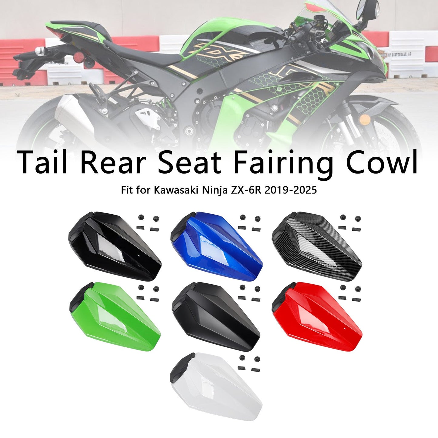 Carenatura posteriore per Kawasaki ZX6R ZX-6R Racing 2019-2025