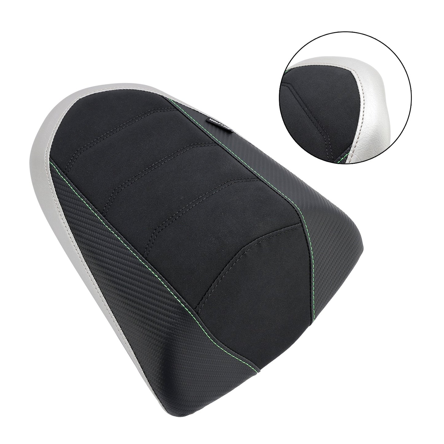 Cuscino per sedile passeggero posteriore KAWASAKI Ninja 1000SX 2022-2023, colore verde piatto