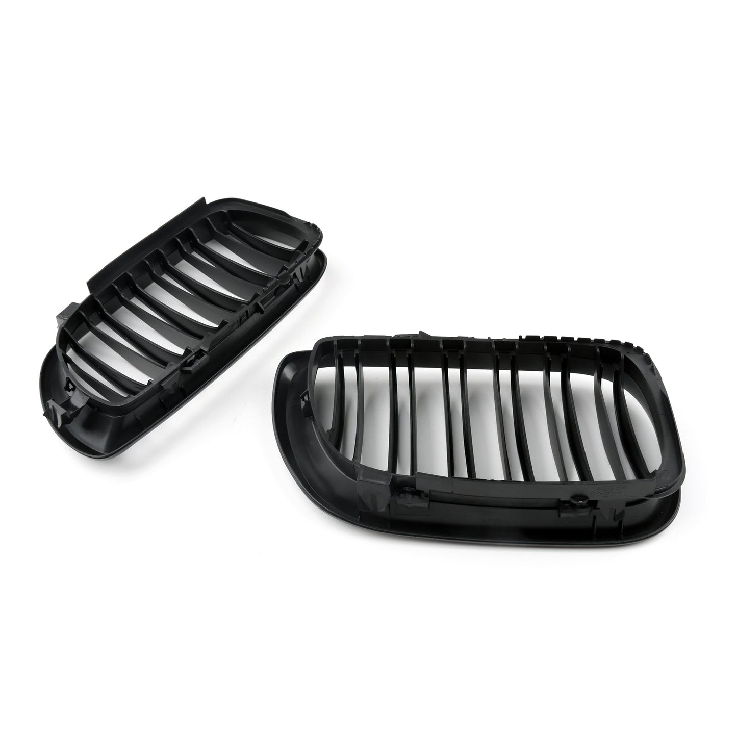 Griglia anteriore a doppio rene per BMW E46 Serie 3 2002-2005, 4 porte, colore nero opaco