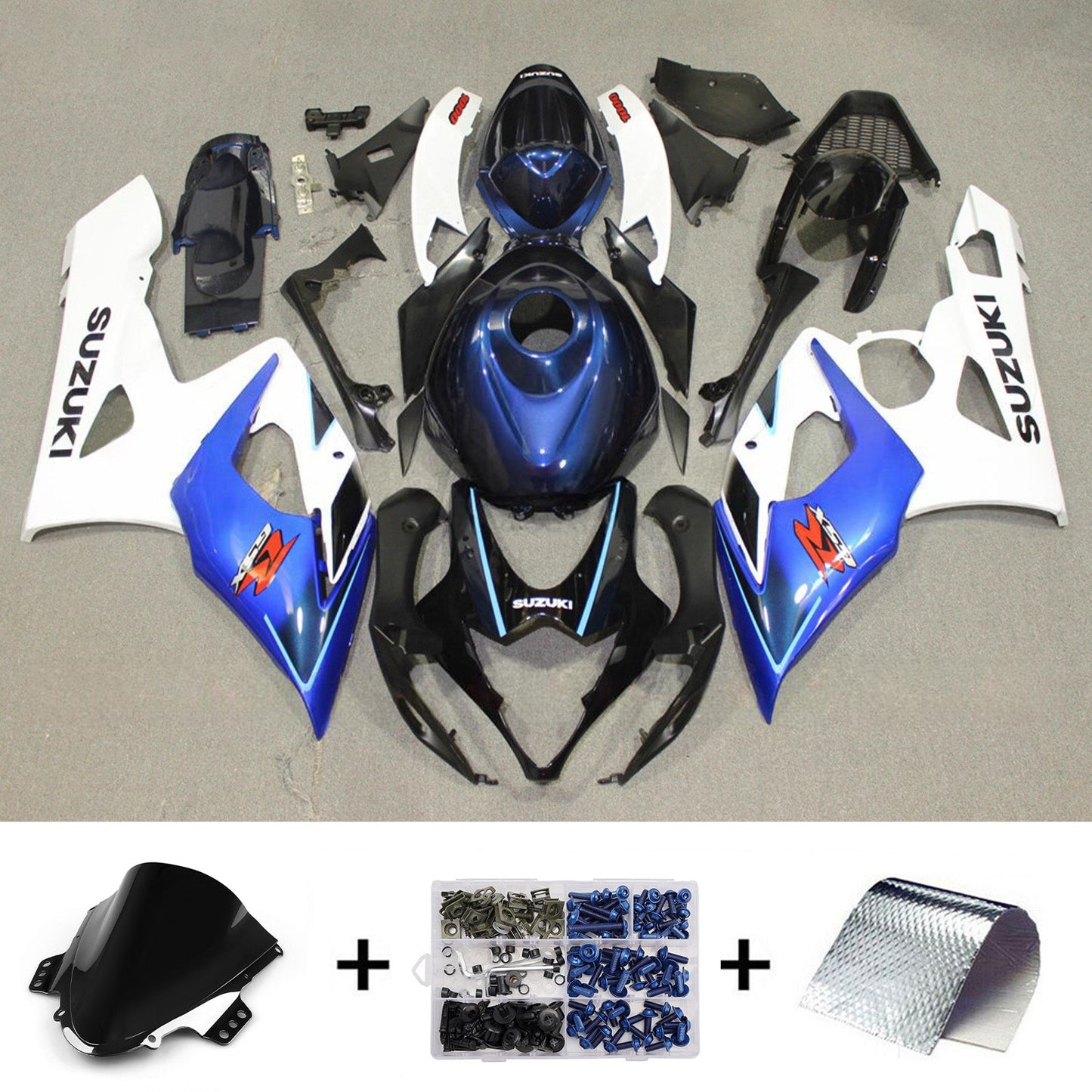 Kit carenatura iniezione plastica ABS per Suzuki GSXR1000 2005-2006 K5