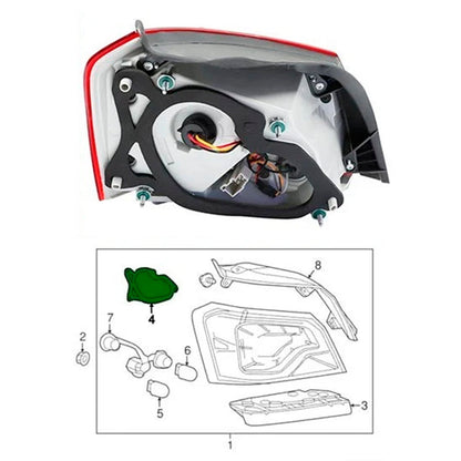 Guarnizione fanale posteriore e luce di stop lato passeggero 84527174 per Chevrolet Impala 14-20