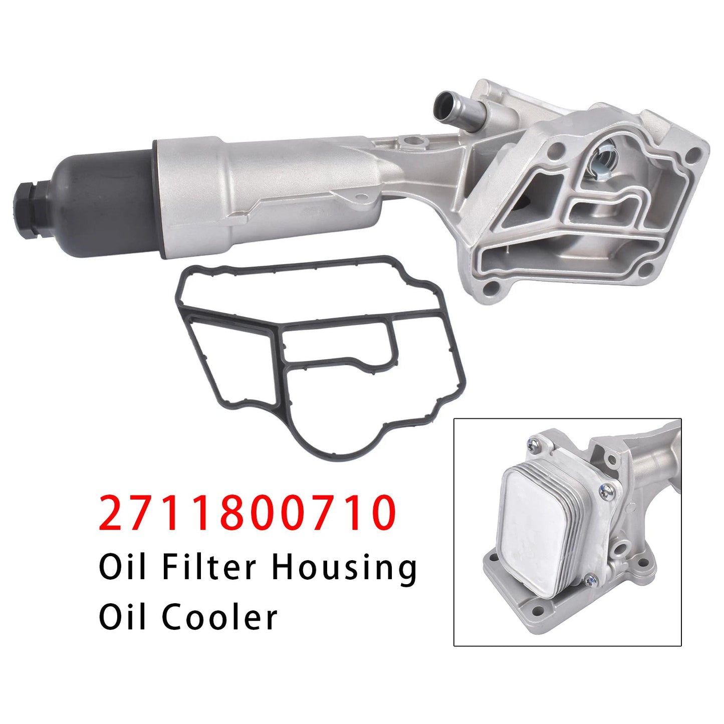 Alloggiamento filtro olio motore per Mercedes-Benz C230 W203 C203 1.8L L4, anni 2003-2005, codice 2711800610.