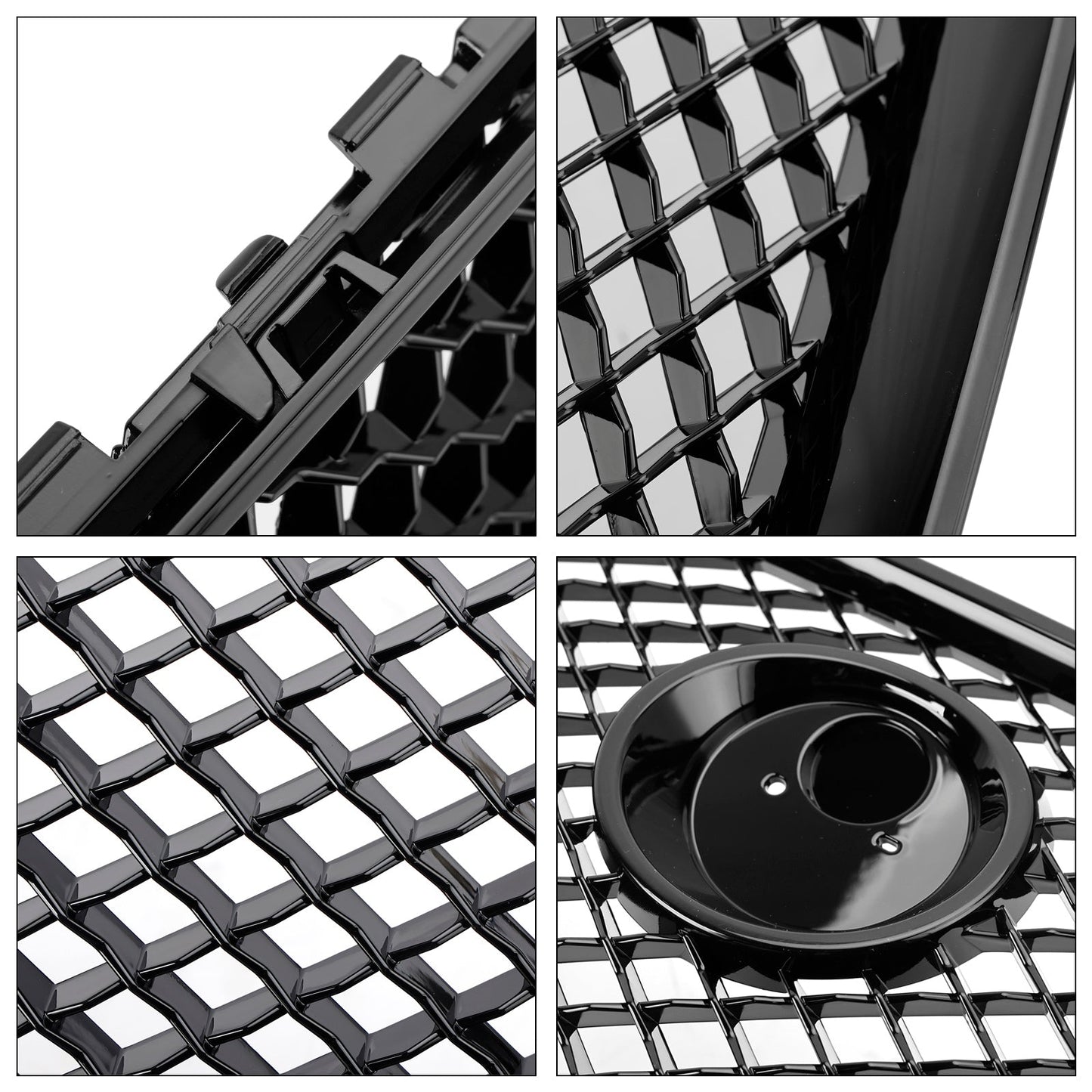 Per Jaguar XF XF-R Style 2008-201 Griglia paraurti anteriore 1 nero lucido