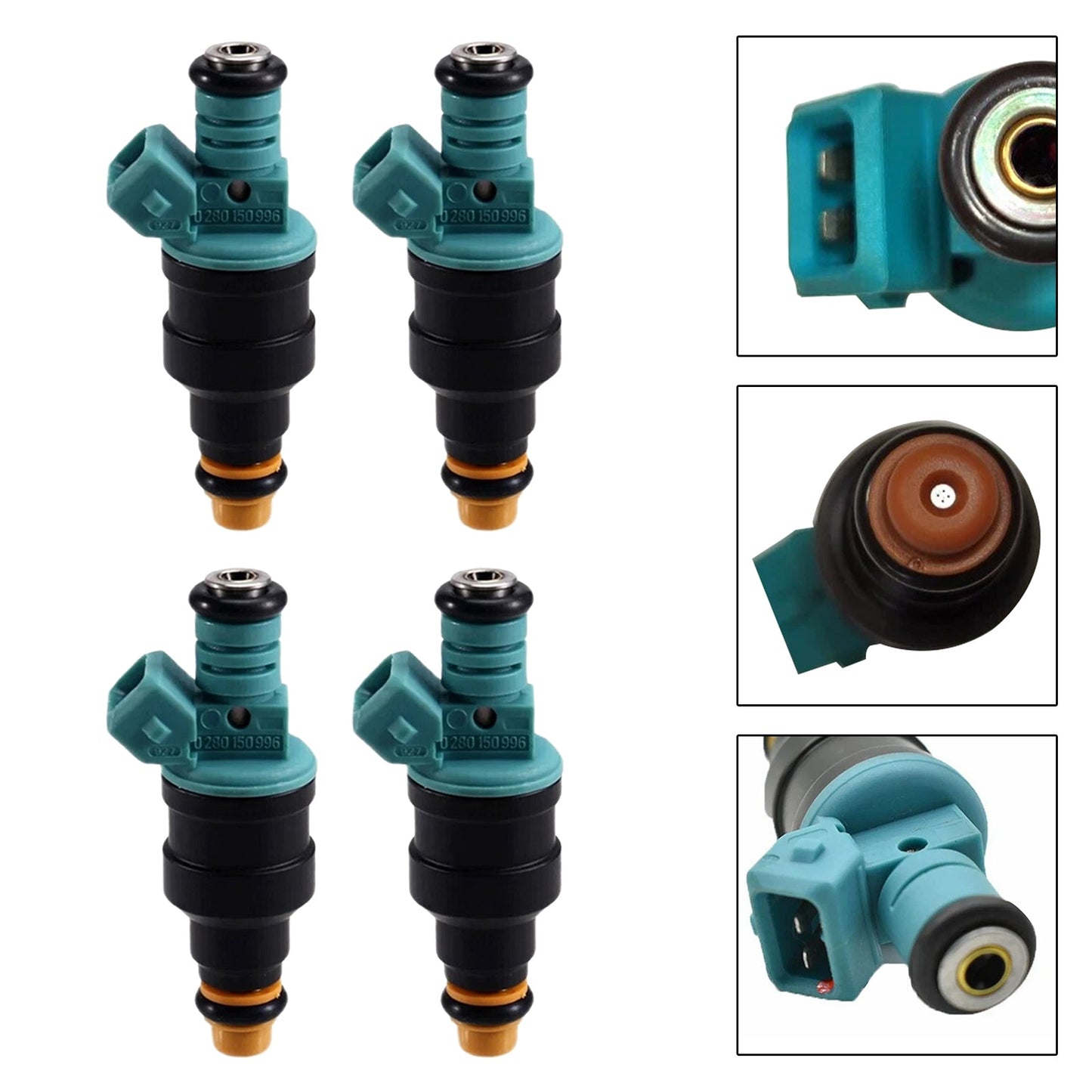 4 iniettori di carburante per Lada Niva 2121 1700i 1.7L 1996-2017 0280150996