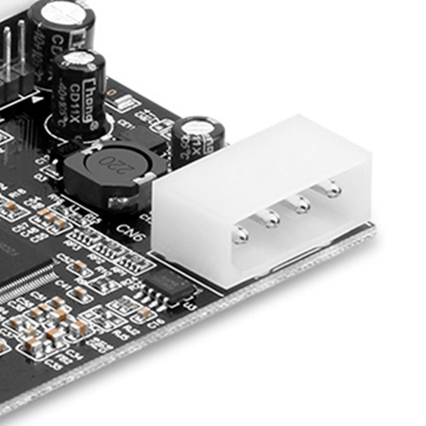 Scheda di espansione HUB 2.0 PCIE a USB 2.0, scheda adattatore Moschip, alimentazione a 4 pin