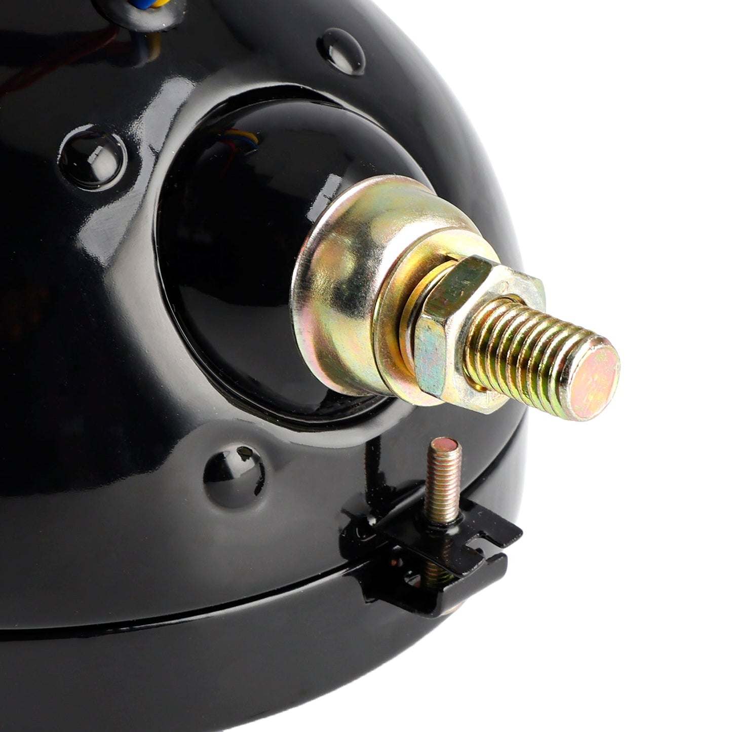 Faro fendinebbia a 9 lampadine personalizzato da 5,75"" nero per Bobber Chopper Racer