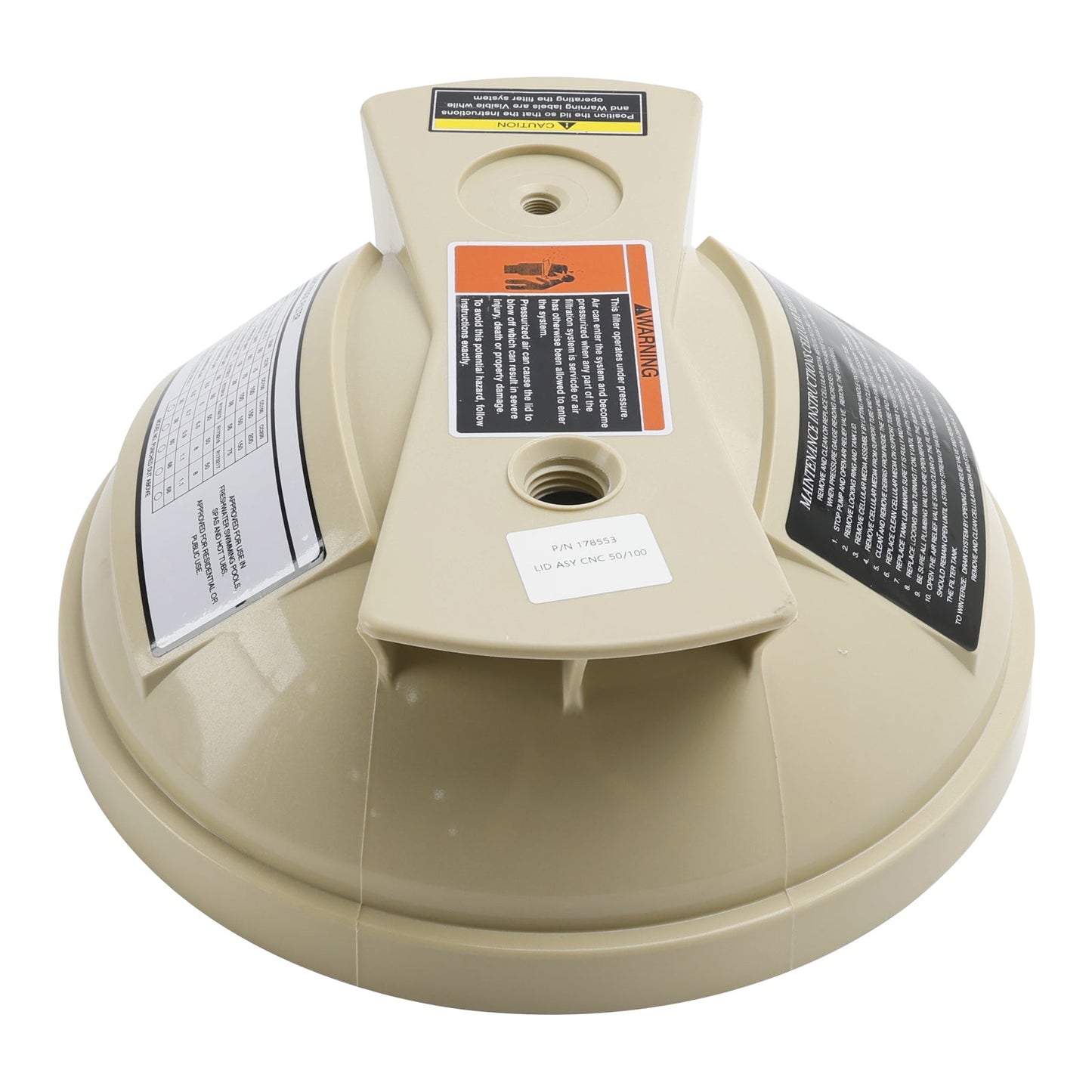 Coperchio del filtro 178553 per Pentair Clean &amp; Clear 50 100 Predator 100