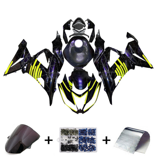 Kit carenatura iniezione in plastica ABS adatto per Kawasaki ZX6R 636 2013-2018