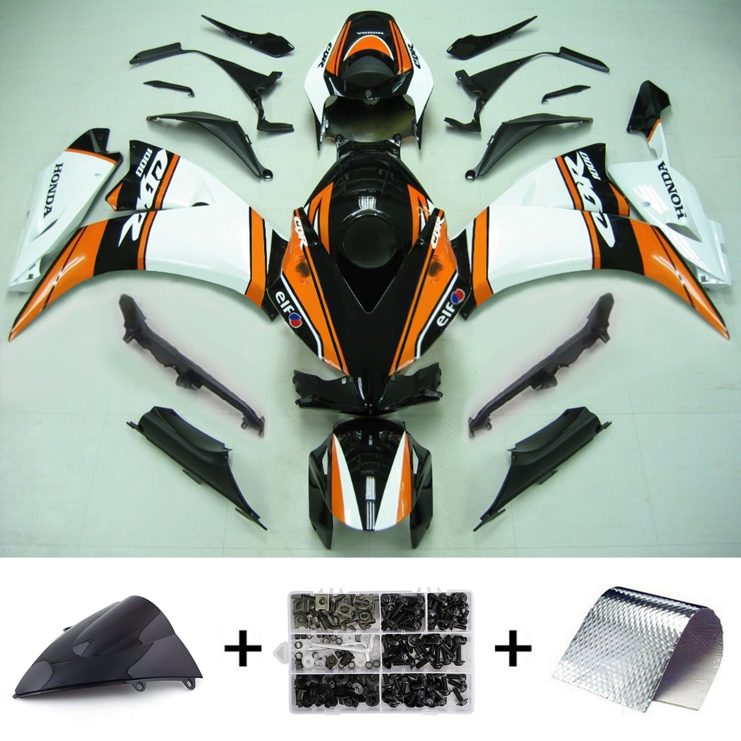 Kit carenatura Bodywork ABS di plastica per Honda CBR1000RR 2012-2016