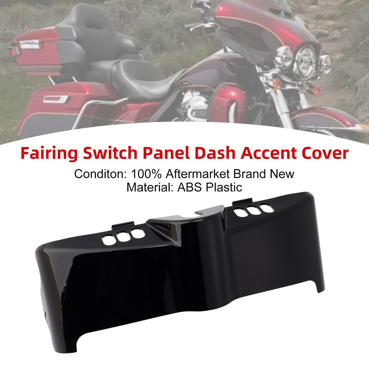 Pannello interruttori carenatura cruscotto copertura accento per Touring Electra Street 2014-2024