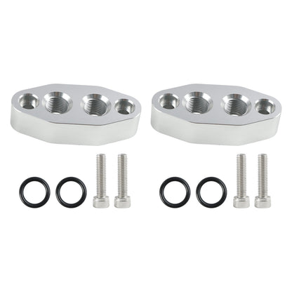 Adattatore per radiatore dell'olio da 2 pezzi - Piastra porta ingresso/uscita ORB 6AN LS1 LSX LS3 LS LS2