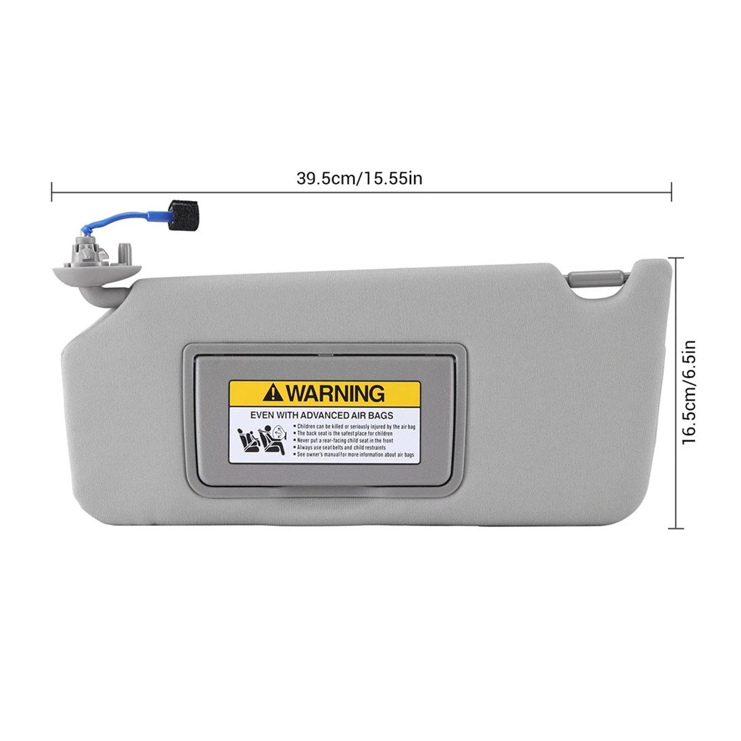 Coppia di visiere parasole grigie 83280TA5A51ZA per Honda Accord 2008-2017