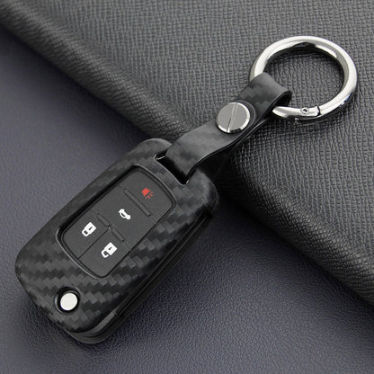 Custodia in similpelle e silicone per chiave auto con fibbia per Chevrolet