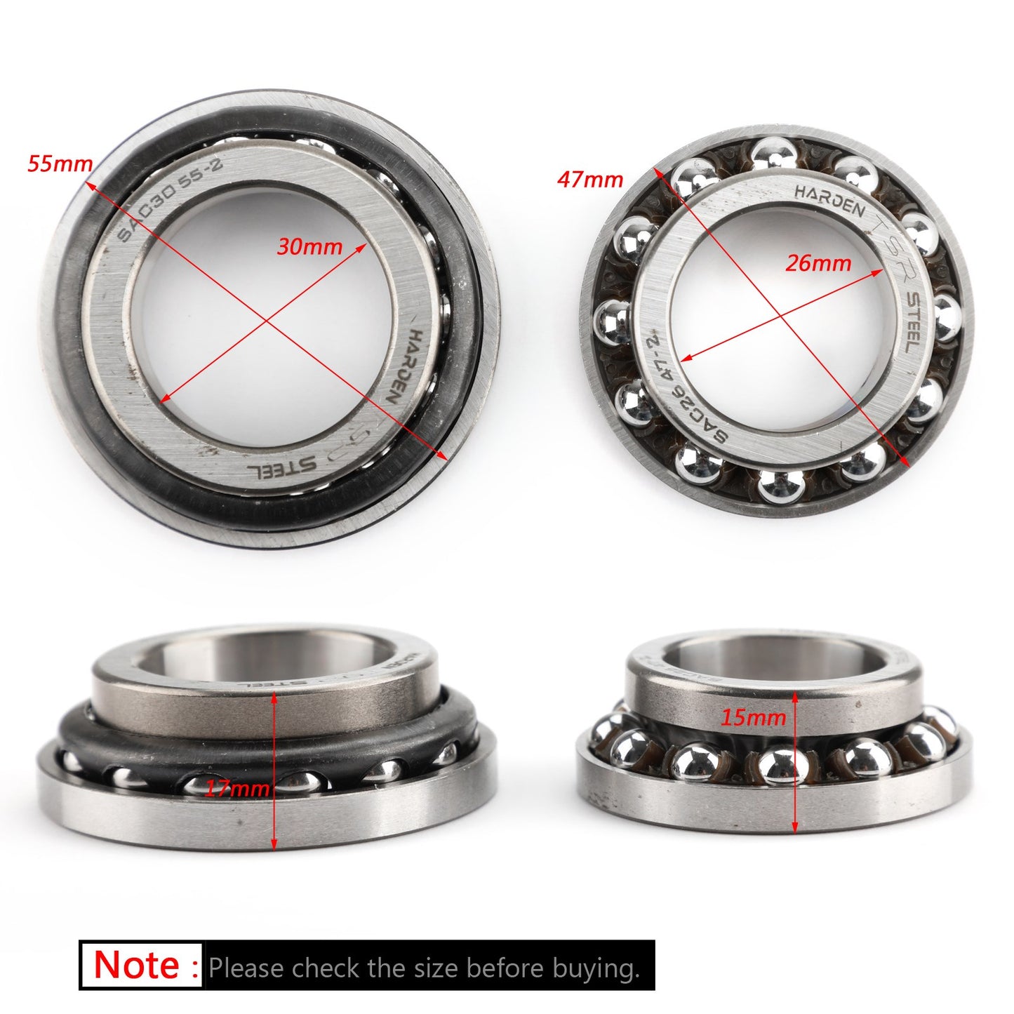 H9 CB500F Steering Kit Per Honda Shadow Bearing Head CB1000R VT750 for 91016-MR7-003