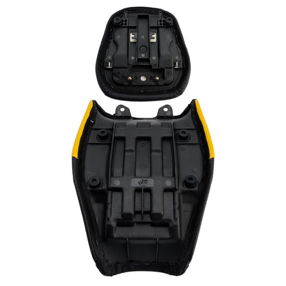 Cuscino inferiore per sella conducente e passeggero Suzuki V-Strom250Sx 2024-2025, colore giallo.