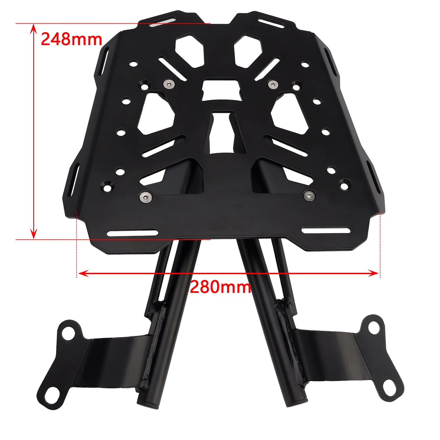 PORTAPACCHI POSTERIORE NERO PER HONDA CB500F CB 400 500 X 2013-2023