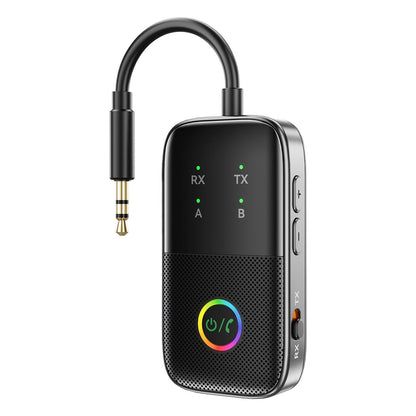 Ricevitore trasmettitore Bluetooth due in uno AUX Adattatore vivavoce per auto due a due