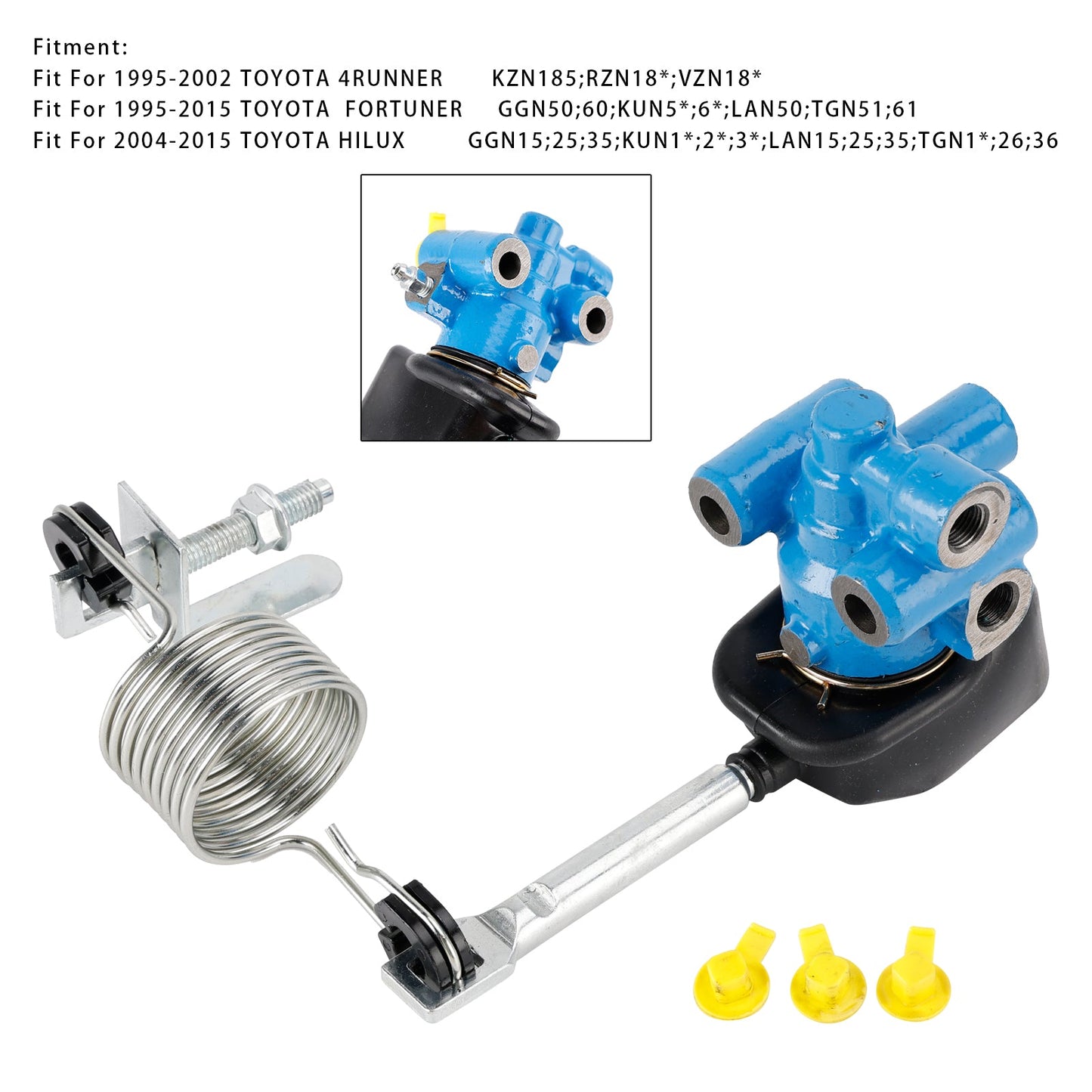 Valvola di rilevamento del carico del freno con gruppo molla per Toyota 4Runner Hilux 1995-2015
