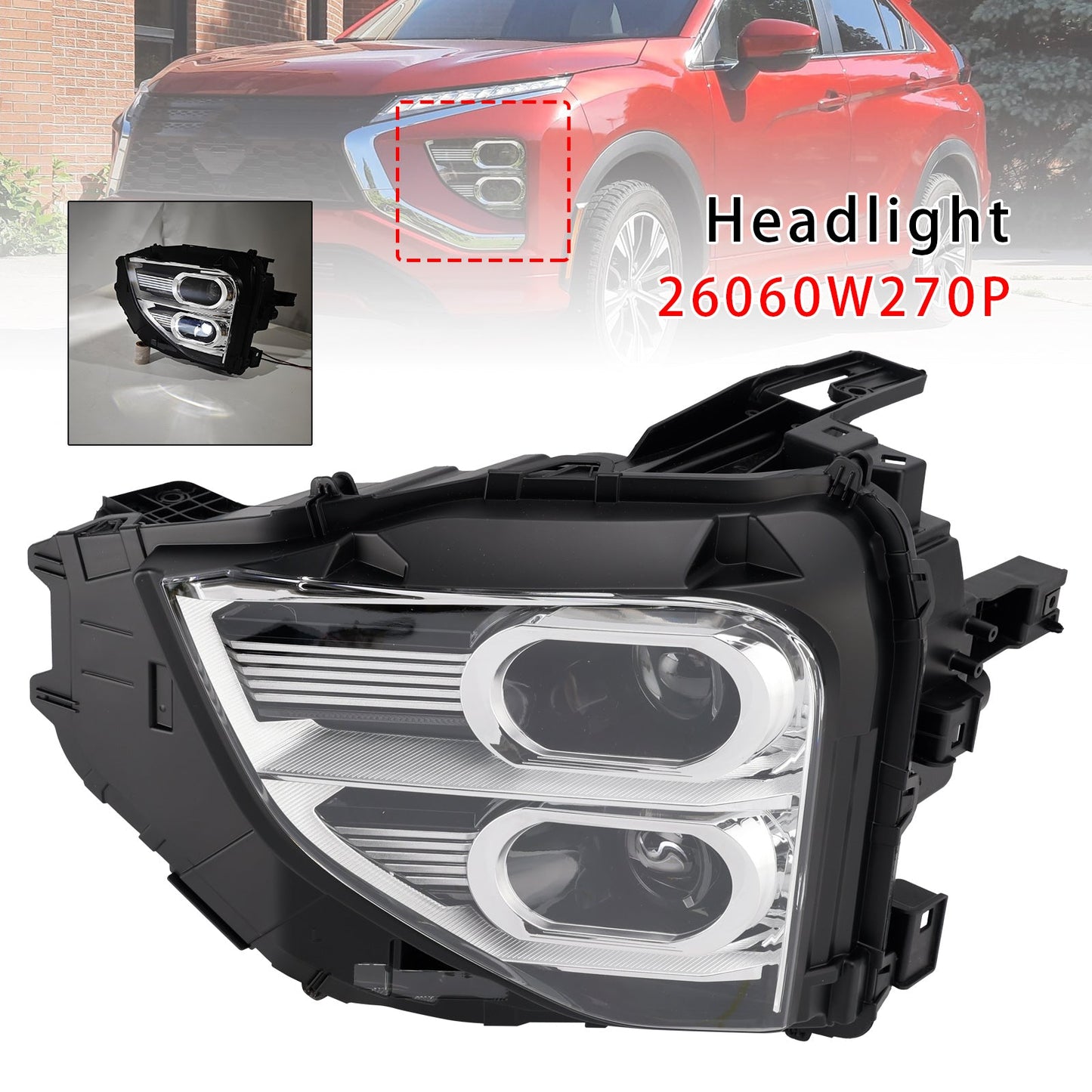 Faro anteriore sinistro a LED Mitsubishi Eclipse Cross 2022-2025 26060W270P
