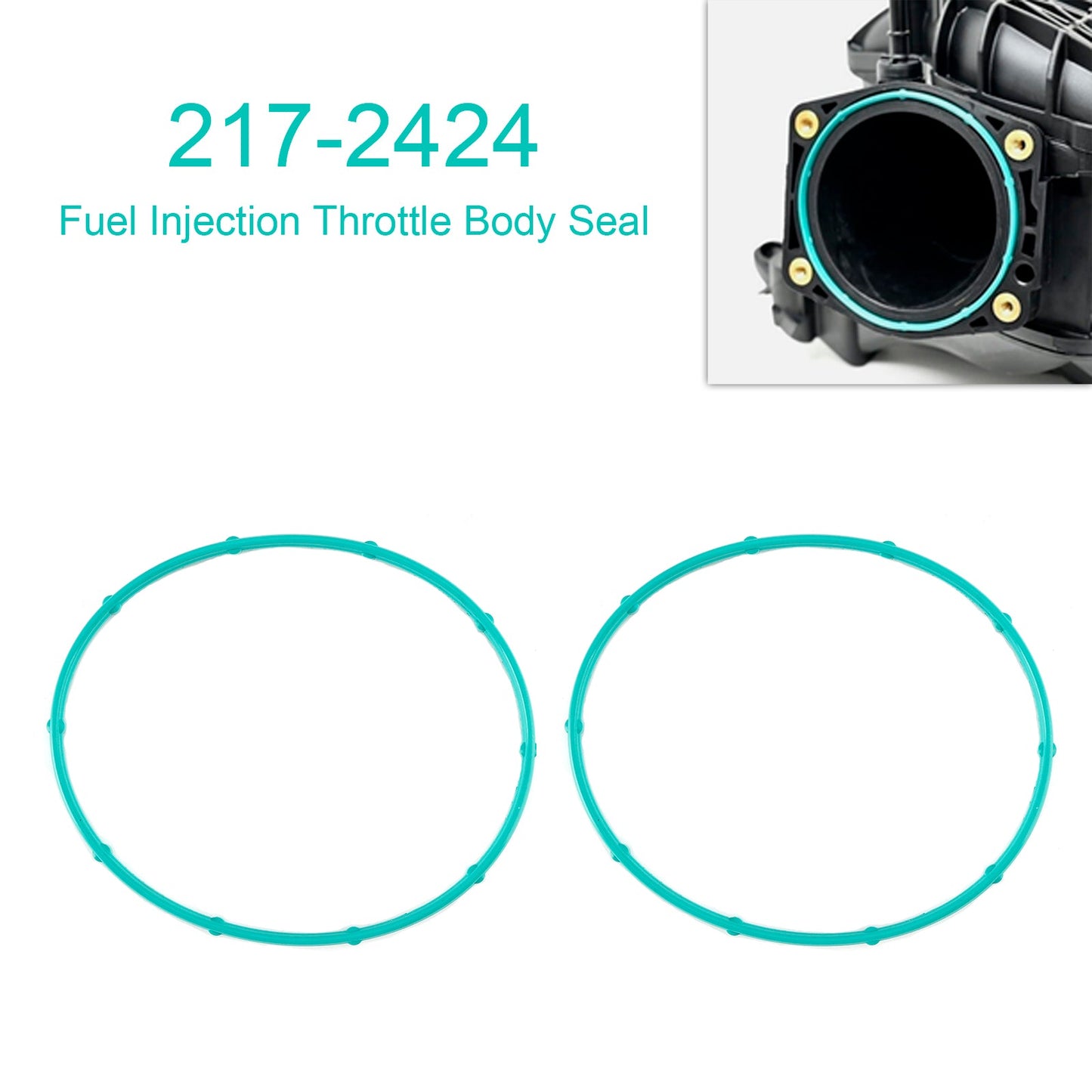Guarnizione corpo farfallato iniezione carburante 2 pezzi 217-2424 per camion GM e TBSS