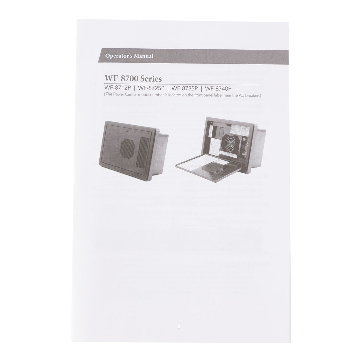WF-8735-AD Caricabatterie convertitore RV 30 Amp Power Center Supporto rilevamento automatico RV