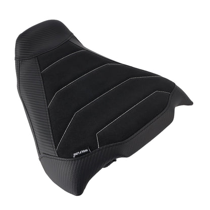 Kit sella conducente e passeggero 2024-2025 per Honda CB650R CBR650R, cuscino posteriore nero.