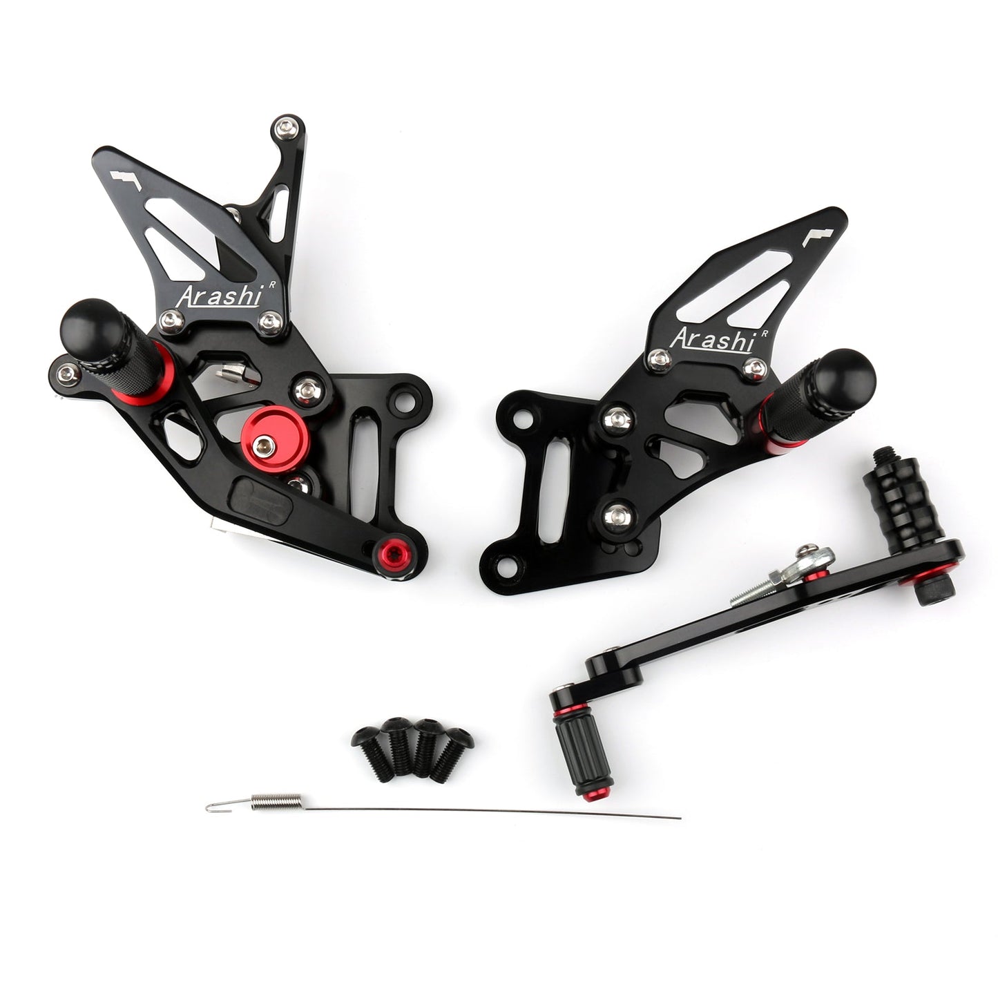 Pedane arretrate in alluminio CNC per Suzuki GSX-R1000 GSX-R1000R GSX-R1000X 2017-2023 / ABS