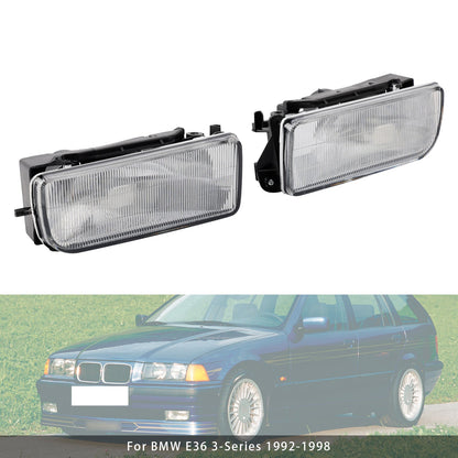 Coppia di fendinebbia anteriori per paraurti BMW E36 Serie 3 1992-1998 senza lampadine