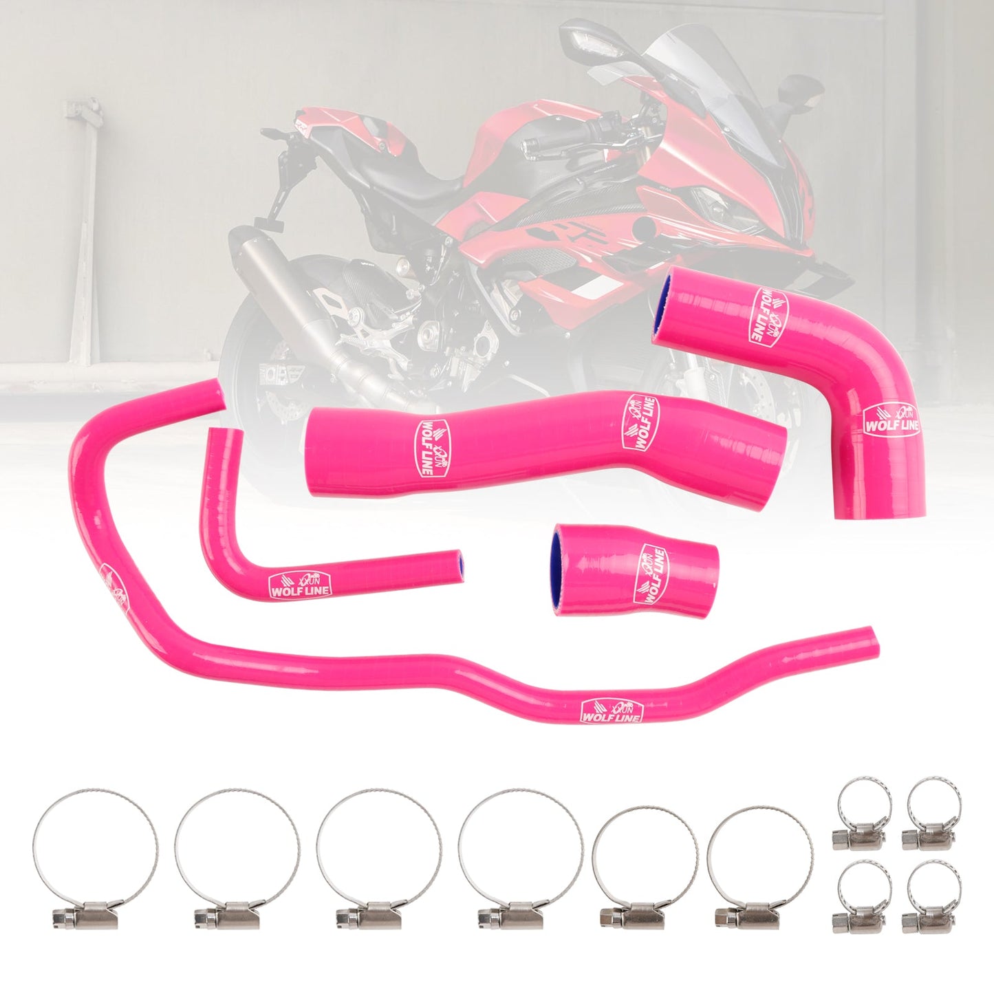 Kit tubo flessibile refrigerante radiatore in silicone BMW S1000RR 2019-2023