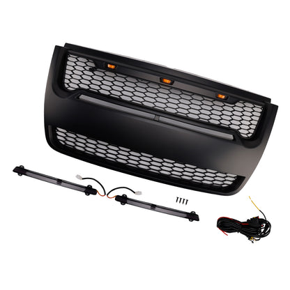2006-2010 Ford Explorer Griglia del paraurti anteriore superiore nero con luce