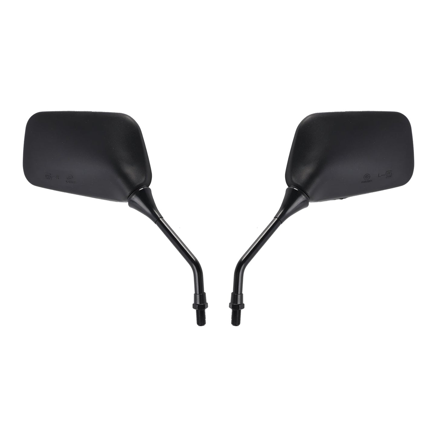 Coppia di specchietti retrovisori neri M10 per Kawasaki KLR250 KLR600 KLR650