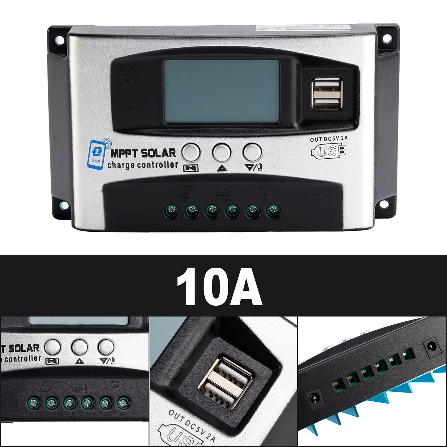 APP per il controllo solare ad alta energia MPPT 30A/40A per la gestione remota del controller DSP