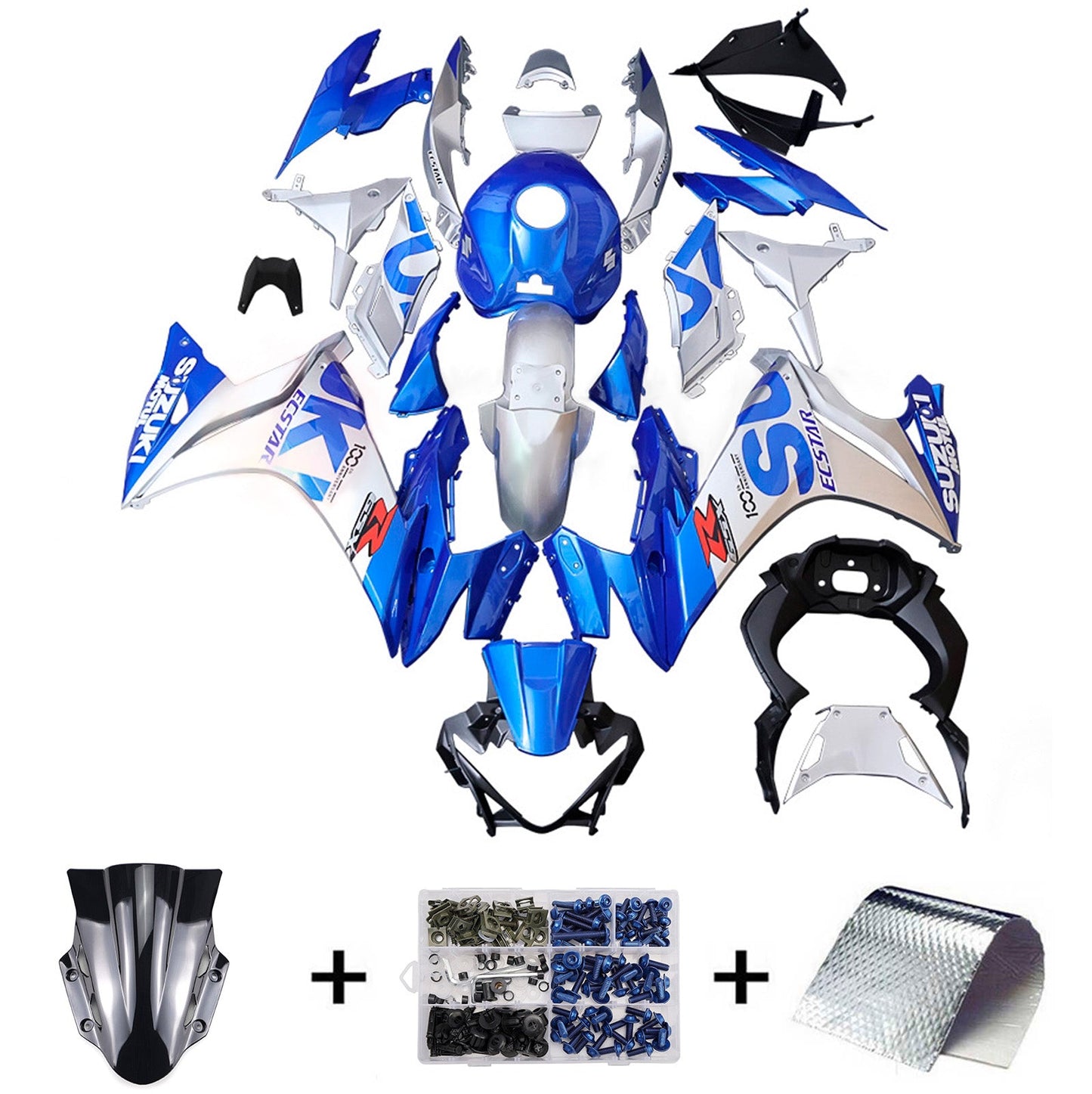 Kit carenatura iniezione plastica ABS per Suzuki GSX250R 2017-2020