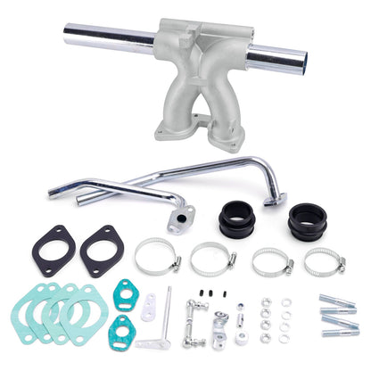 Kit collettore 99004.315 per VW Maggiolino Tipo 1 Singolo Adatto a carburatori Weber 40 IDF 44