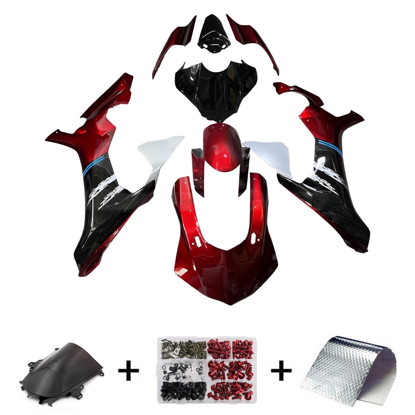 Kit carenatura iniezione plastica ABS per Yamaha YZFR1 YZF-R1 2015-2019