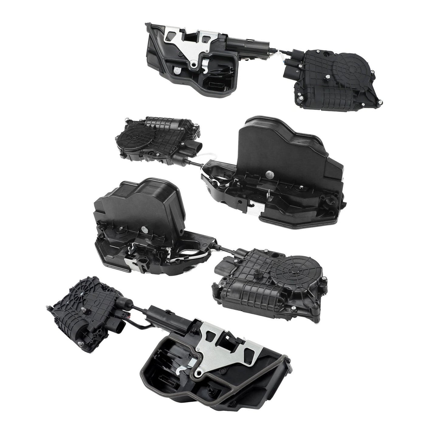 4 attuatori per serratura porte anteriori e posteriori per BMW X5 E70 07-12 X6 E71 08-14 con chiusura ammortizzata
