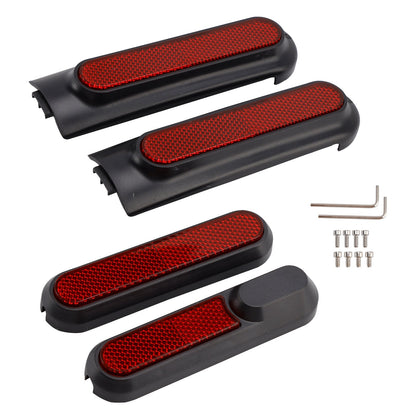 Set di 4 coperture laterali per scooter con catarifrangente posteriore per Xiaomi 4 Pro (1a generazione)