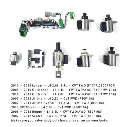 Kit elettrovalvola trasmissione CVT JF011 One Senor per Lancer 2010-2015 – L4 2.0L, 2.4L CVT trazione anteriore (F1C1A,2800A109)