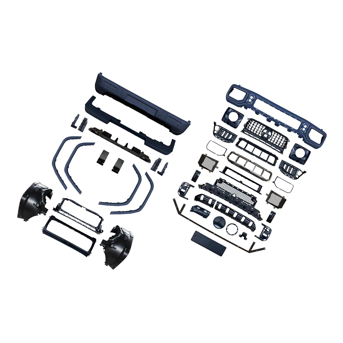 Kit carrozzeria e paraurti in stile AMG per Mercedes Benz W464 (modelli 2019-2023), compatibile con modelli W465 e G63 (modelli 2013-2023).
