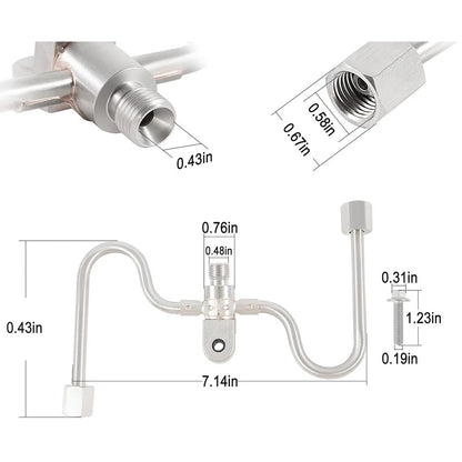 12677002 Tubo di collegamento del rail del carburante dell'iniettore per Chevrolet GMC Cadillac 2014-2021