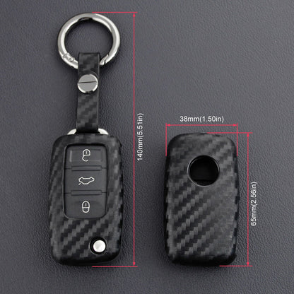 Custodia in similpelle e silicone per chiave auto con fibbia per Volkswagen Golf MK6