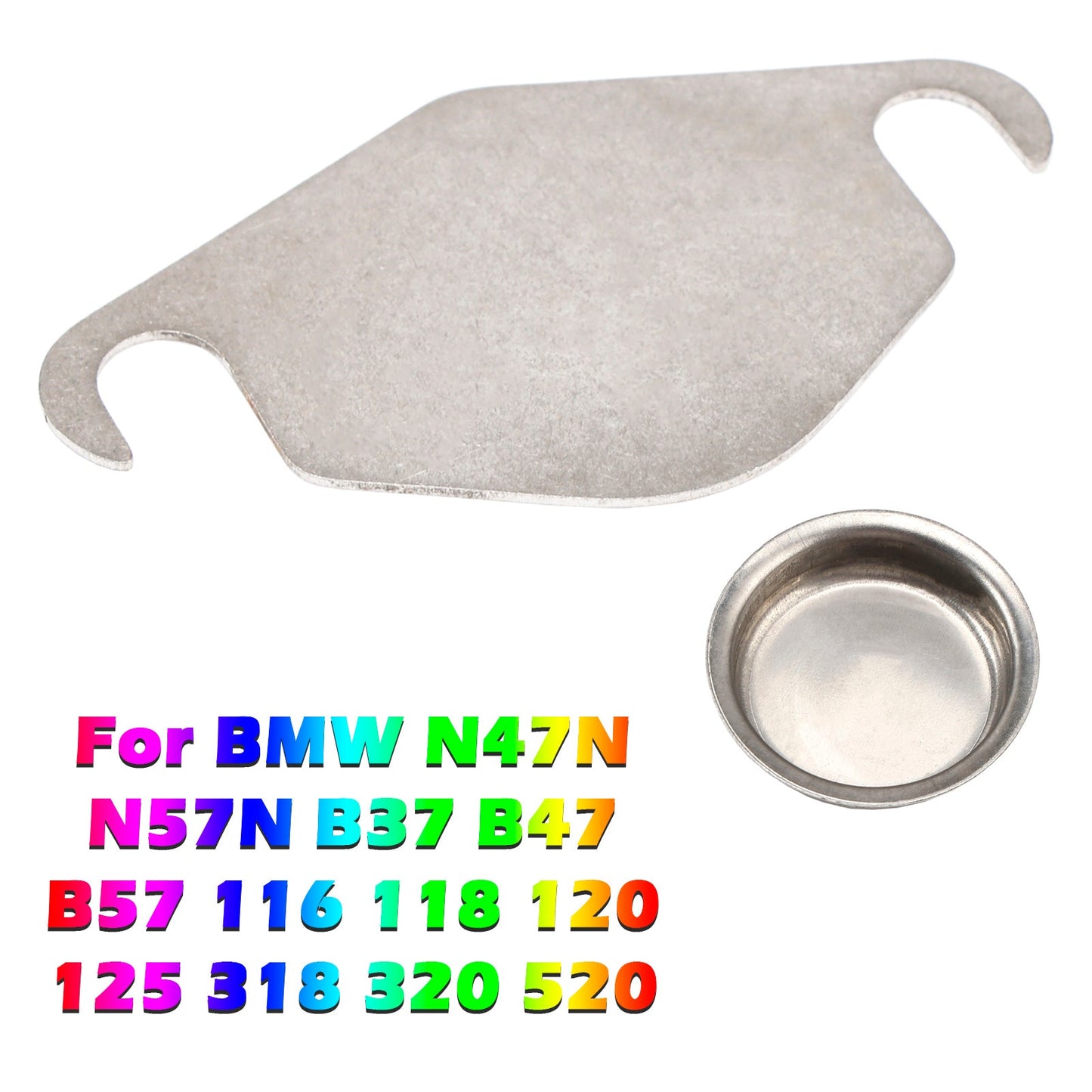 Piastra cieca valvola EGR per BMW N47N N57N B37 B47 B57 116 118 120 125 318 320 520