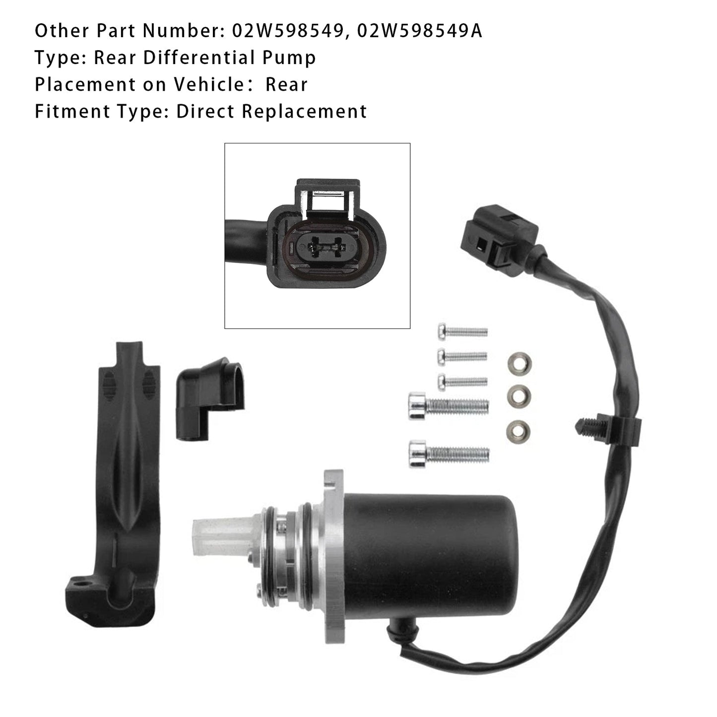 Pompa differenziale posteriore VW Transport V 2003-2009 02W598549 02W598549A