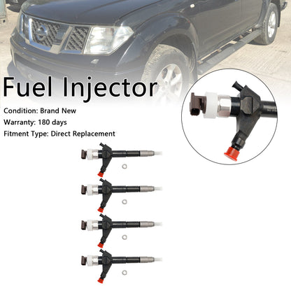 Nissan Navara D40 YD25 Euro4 4 pezzi iniettore carburante 16600-EB70A 095000-6250