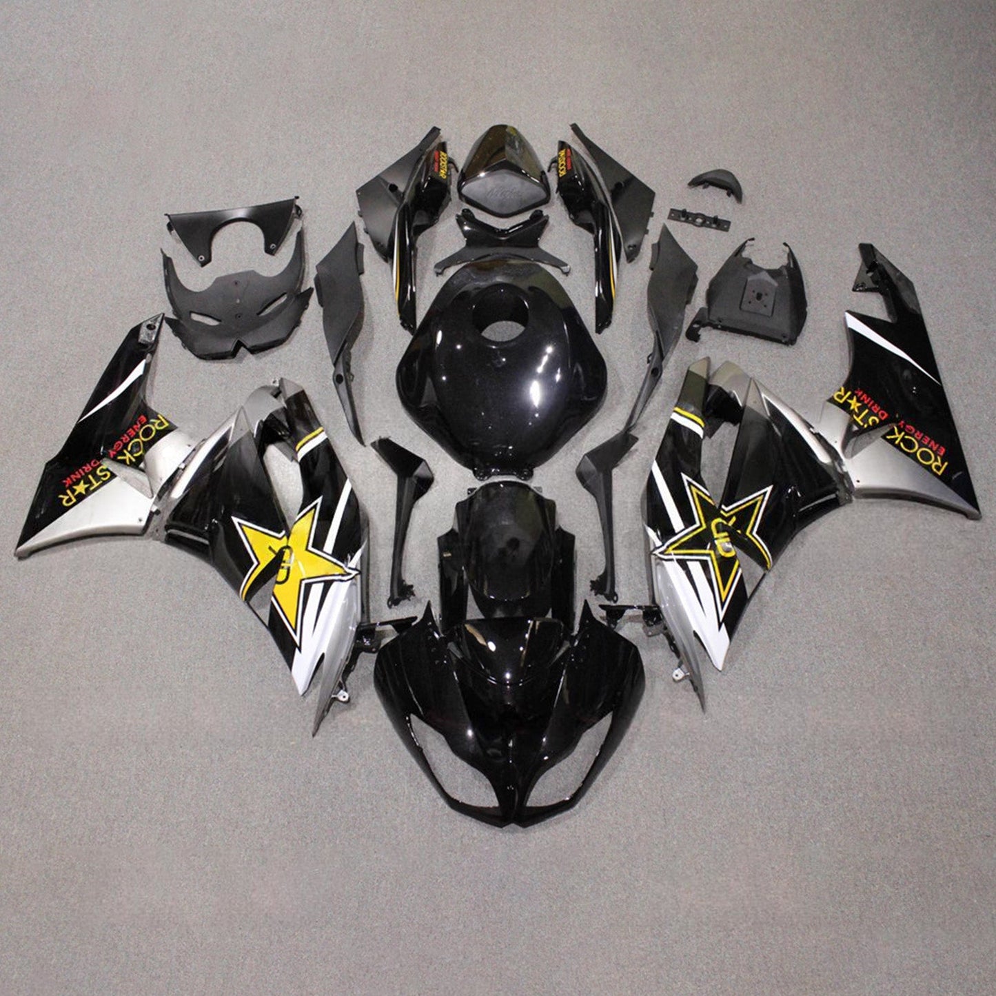 Kit carenatura iniezione in plastica ABS adatto per Kawasaki ZX6R 636 2009-2012