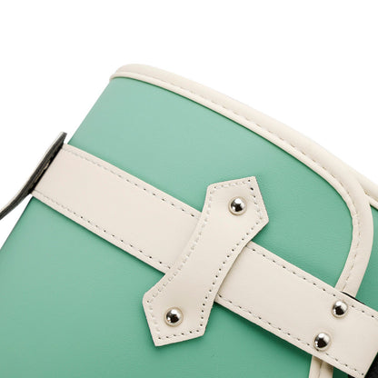 Borsa laterale porta attrezzi, kit di valigie a sgancio rapido, colore verde, per cruiser, adventure cafe.