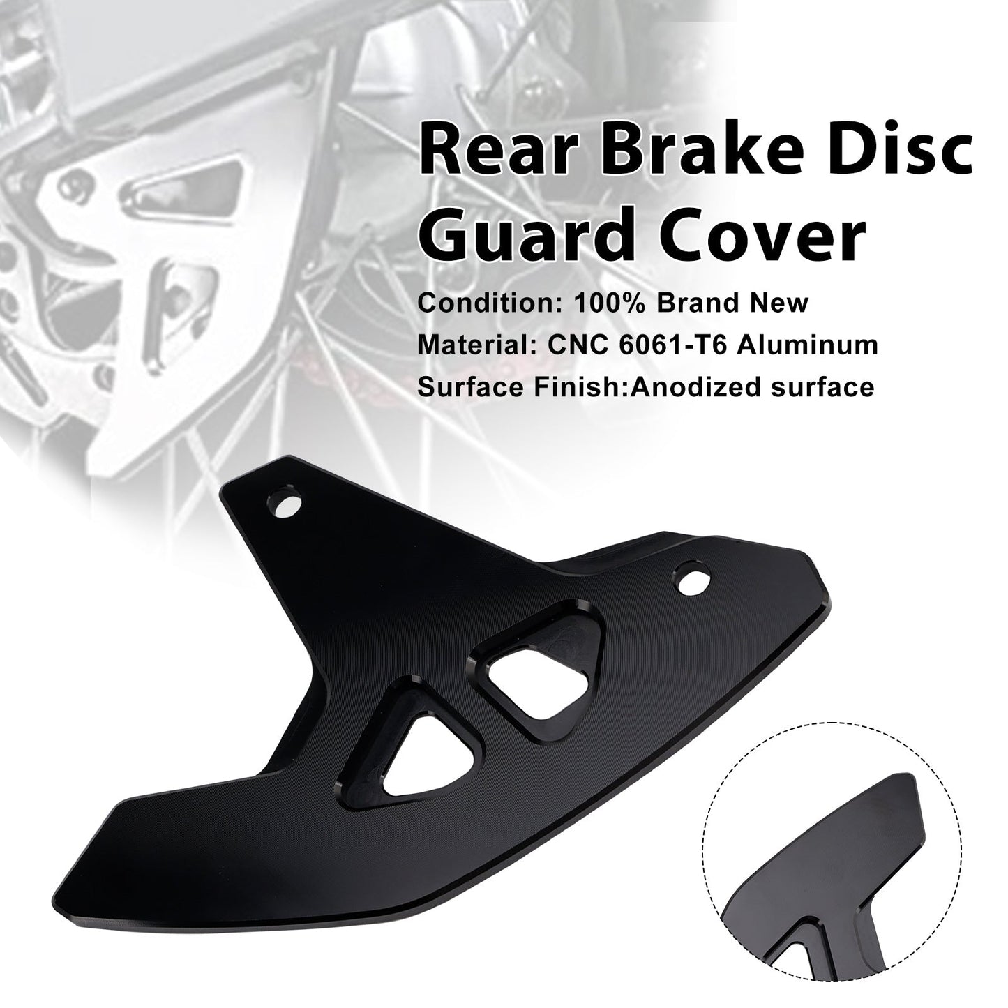 Copertura di protezione del disco freno posteriore per Suzuki DR-Z400SM 2000-2024 DRZ400/S/E